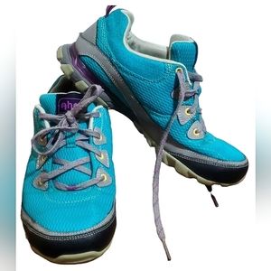 Ahnu SugarPine waterproof hiking shoes, teal, women's size 7